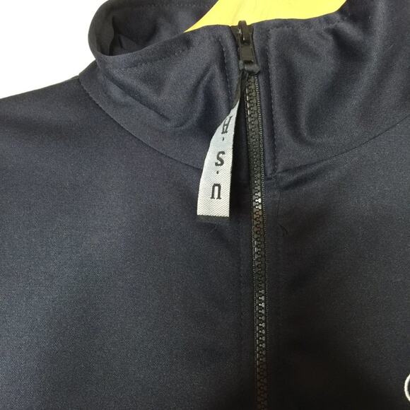 USA Olympic Committee Men's Track Jacket Long Sleeve Full Zip Solid Black Large - Picture 3 of 7